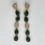 Load image into Gallery viewer, Emerald 925 Sterling Silver Earrings
