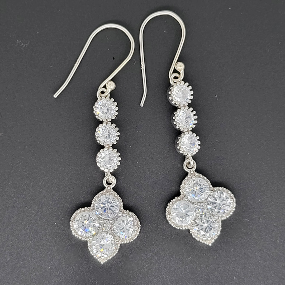 AAA Rated Cubic Zirconia 925 Sterling Silver Earrings