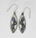 Load image into Gallery viewer, Labradorite 925 Sterling Silver Earrings
