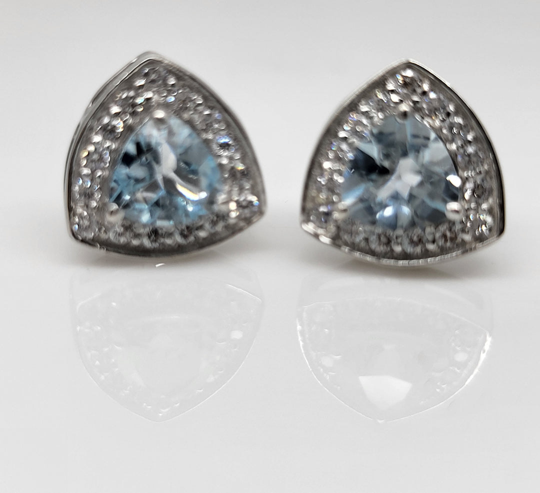 London Blue Topaz 925 Sterling Silver Earrings