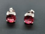 Load image into Gallery viewer, Pink Ruby 925 Sterling Silver Earrings
