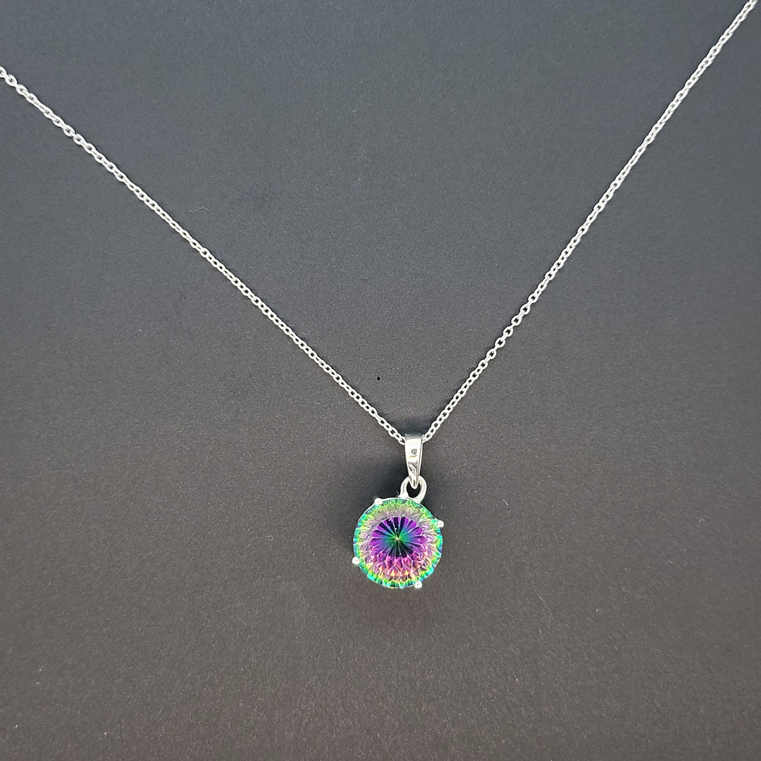 Mystic Topaz Necklace - 925 Sterling Silver