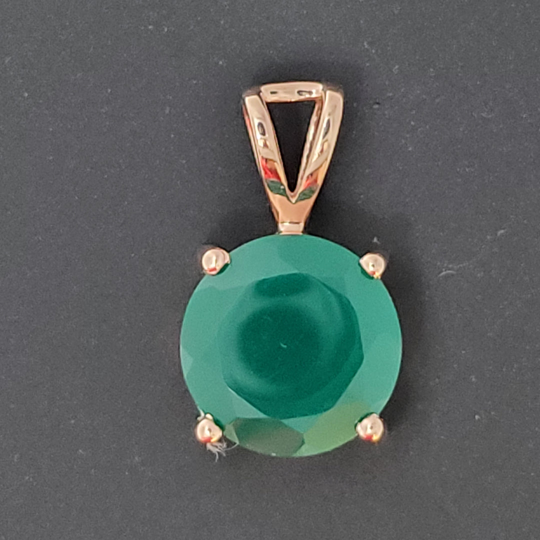 Emerald 925 Sterling Silver Pendant