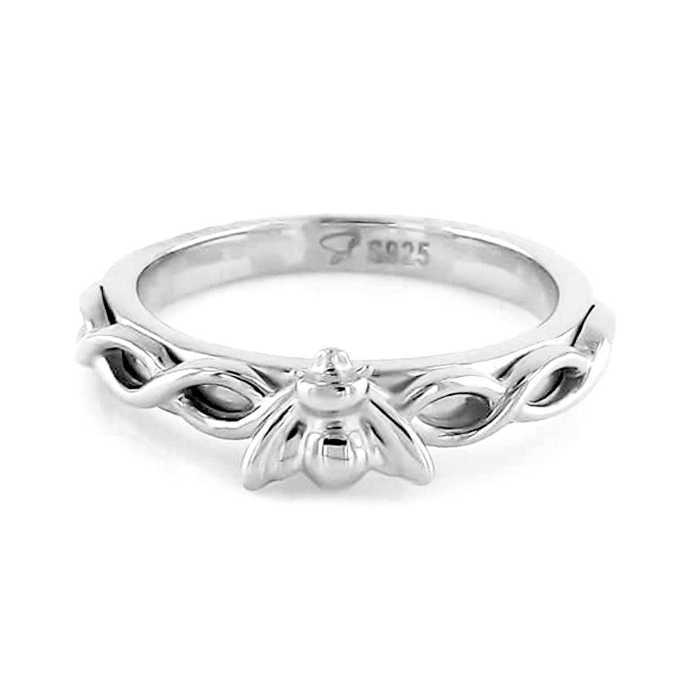 Arthika Silver bee Ring