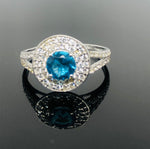 Load image into Gallery viewer, London Blue Topaz Ring - 925 Sterling Silver
