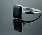 Load image into Gallery viewer, Black Spinel Ring - 925 Sterling Silver
