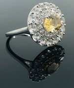 Load image into Gallery viewer, Yellow Topaz Ring - 925 Sterling Silver
