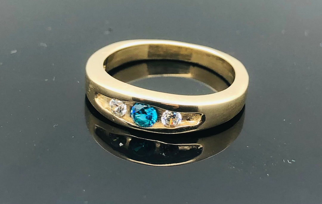 London Blue Topaz Ring - 925 Sterling Silver