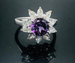 Load image into Gallery viewer, Amethyst Ring - 925 Sterling Silver
