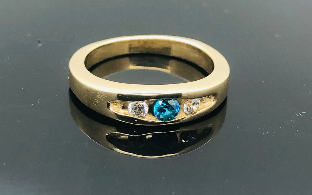 London Blue Topaz Ring - 925 Sterling Silver