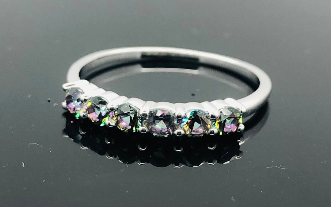 Mystic Topaz Ring - 925 Sterling Silver