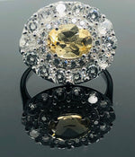 Load image into Gallery viewer, Yellow Topaz Ring - 925 Sterling Silver
