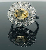 Load image into Gallery viewer, Yellow Topaz Ring - 925 Sterling Silver
