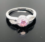 Load image into Gallery viewer, Pink Topaz Ring - 925 Sterling Silver
