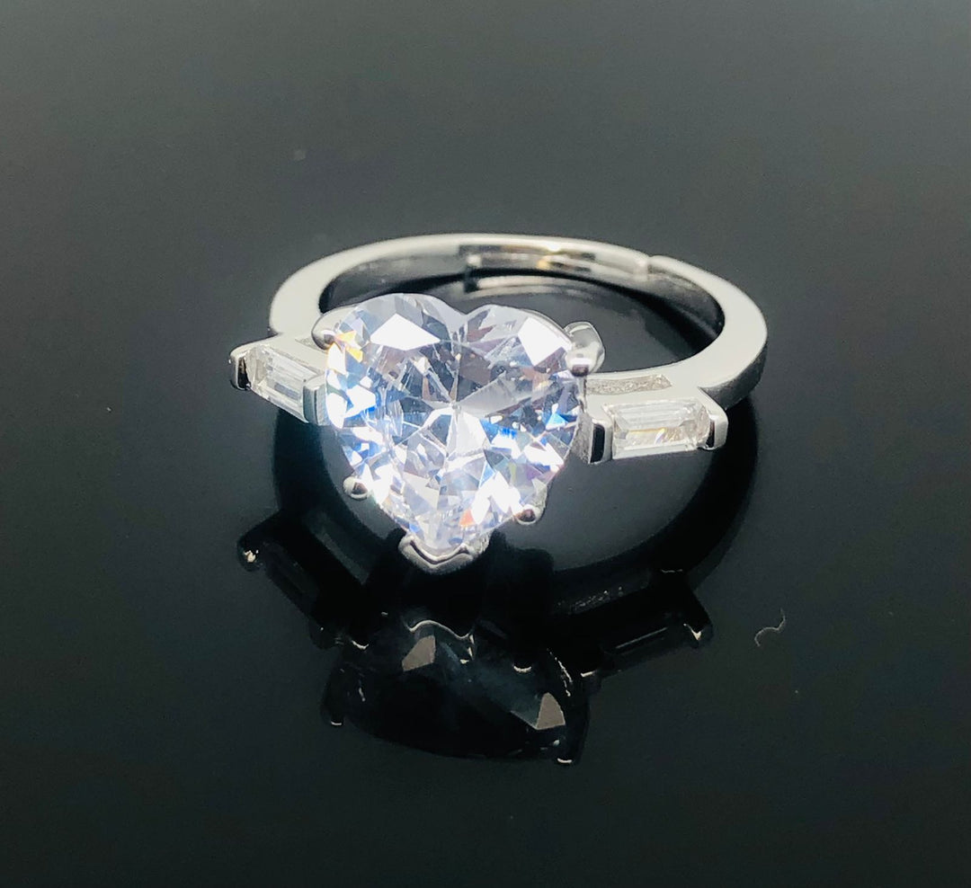 AAA Rated Cubic Zirconia Ring - 925 Sterling Silver