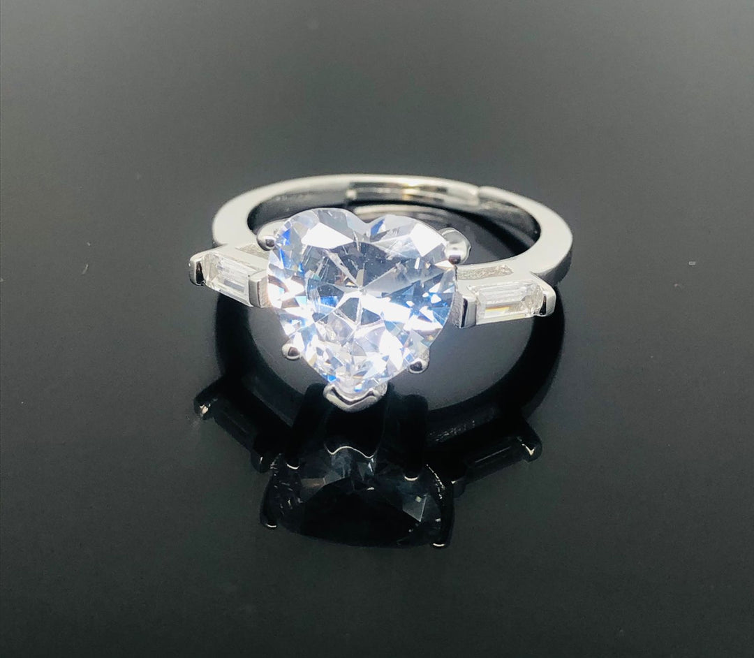 AAA Rated Cubic Zirconia Ring - 925 Sterling Silver