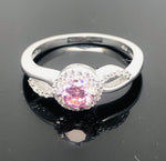 Load image into Gallery viewer, Pink Topaz Ring - 925 Sterling Silver
