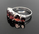 Load image into Gallery viewer, Garnet Ring - 925 Sterling Silver
