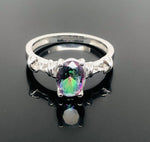 Load image into Gallery viewer, 925 Sterling Silver Mystic Topaz Ring
