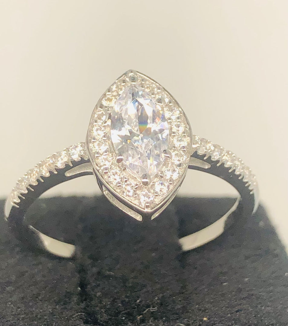 925 Sterling Silver Cubic Zirconia Ring